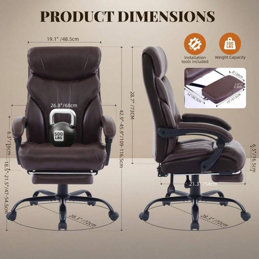 Ergonomic Office Chair - Office Chair, High Back Computer Chair,