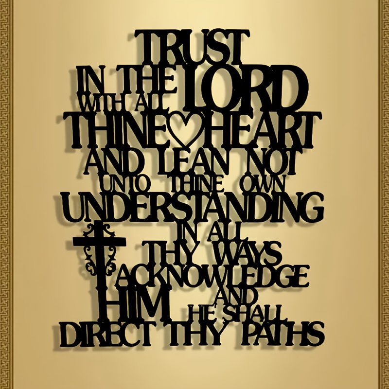 CIFBUY Metal Wall Art Trust In - Home Office Room Inspiration ulasan dan harga