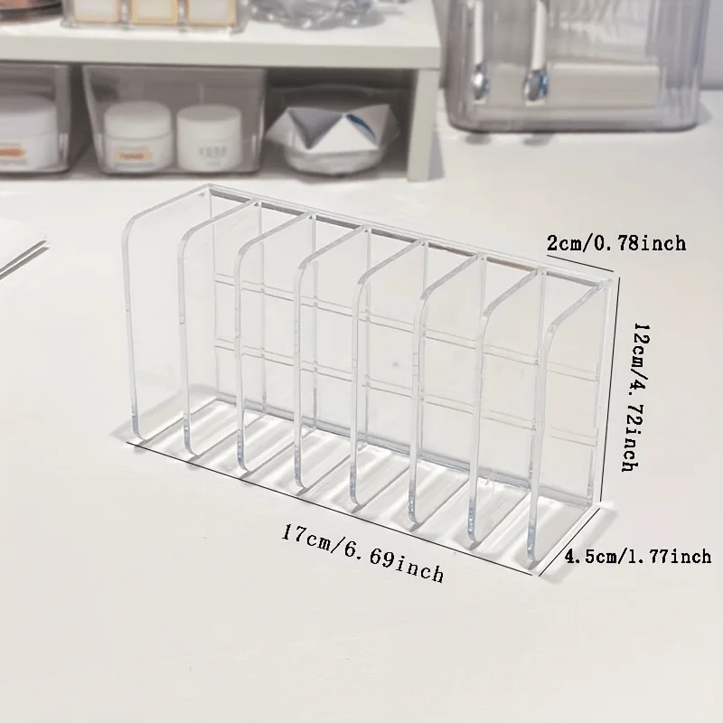 1pc Plastic Transparent 7-Slot - Home Office Work Table ulasan dan harga