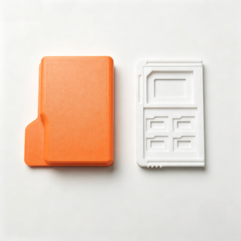 Orange Plastic SD/TF Card Stor - Document Scanner Portable ulasan dan harga