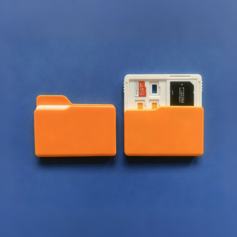 Orange Plastic SD/TF Card Stor - Document Scanner Portable ulasan dan harga