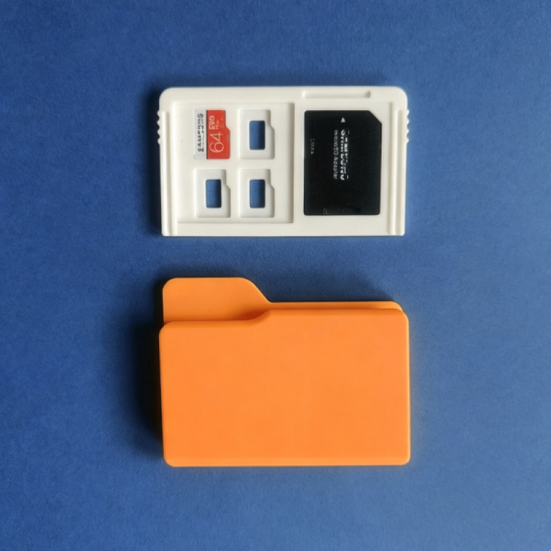 Orange Plastic SD/TF Card Stor - Document Scanner Portable ulasan dan harga