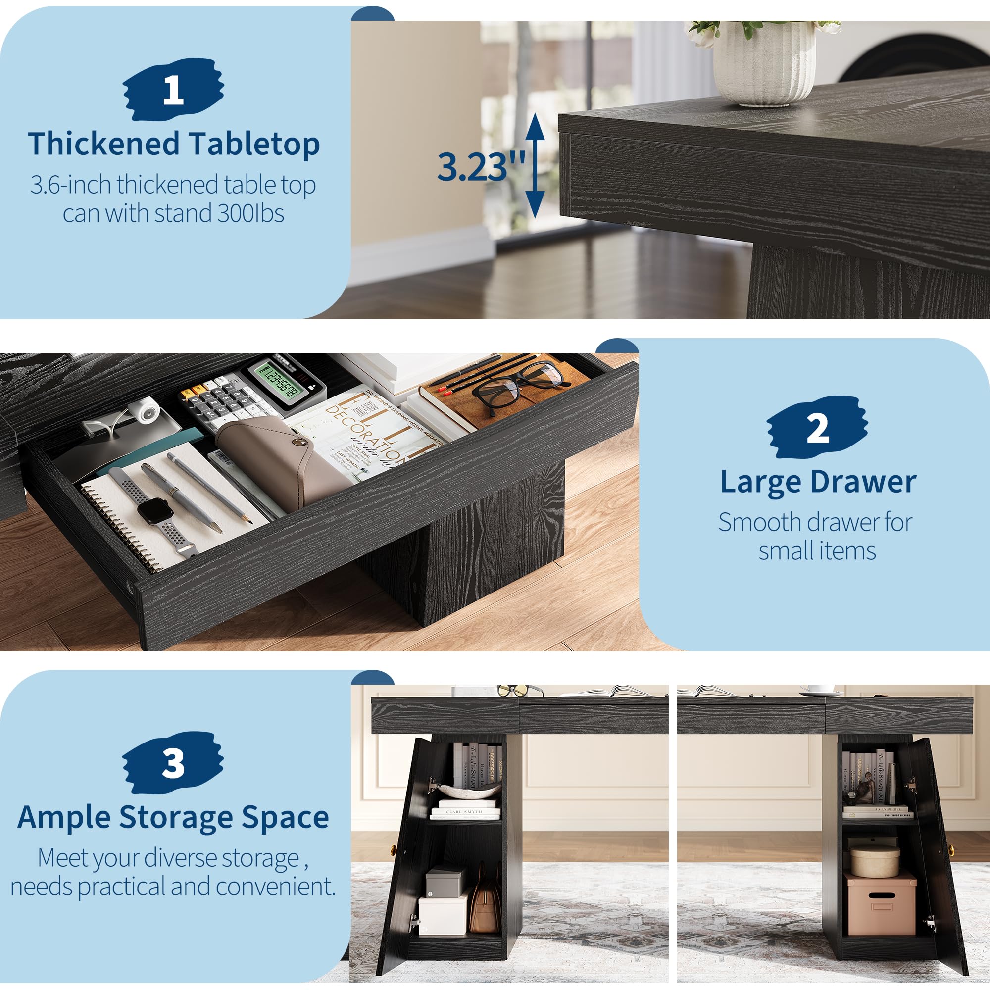 55 X 27.5 Inch Computer Desk W - Home Office Work Table ulasan dan harga
