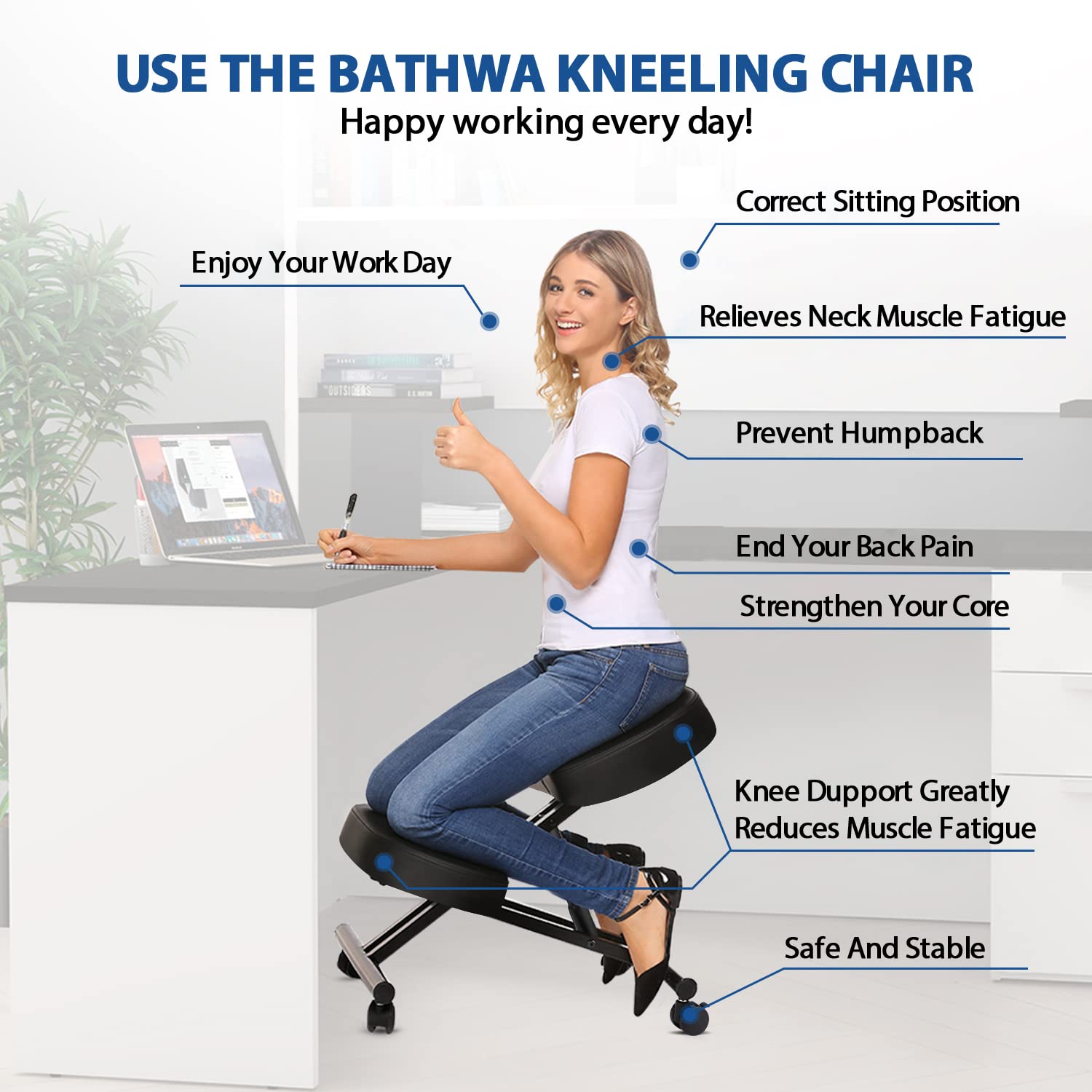Kneeling Chair Ergonomic for O - Ergonomic Office Chair ulasan dan harga