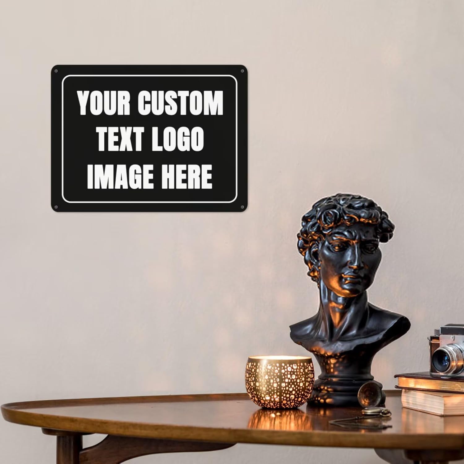 Custom Sign Personalized Metal - Home Office Logo ulasan dan harga