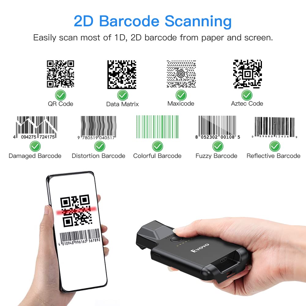 Eyoyo EY-017 Back Clip Bluetoo - Document Scanner Portable ulasan dan harga
