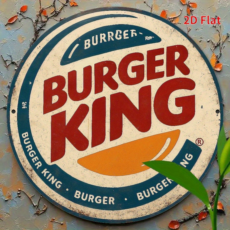 Burger King Retro wooden logo  - Home Office Logo ulasan dan harga