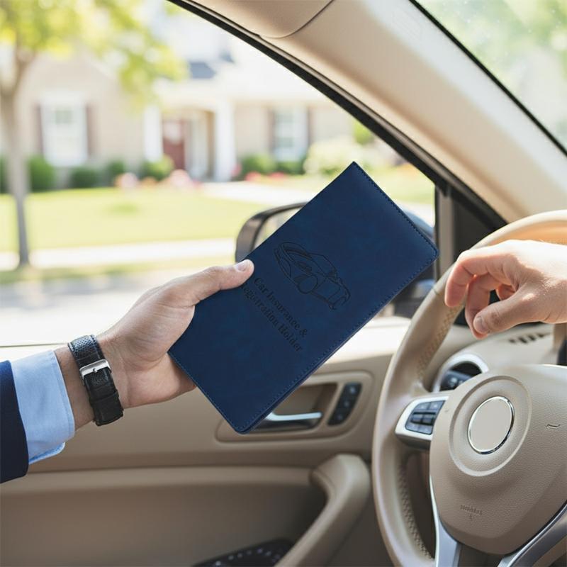 Car Registration And Insurance - Document Holder Stand ulasan dan harga