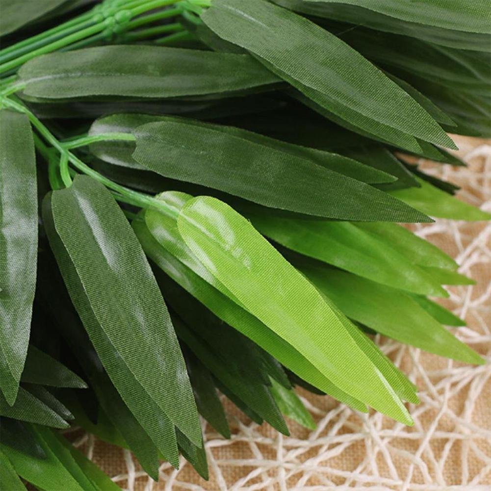 10pcs Artificial Green Bamboo  - Home Office Layout ulasan dan harga