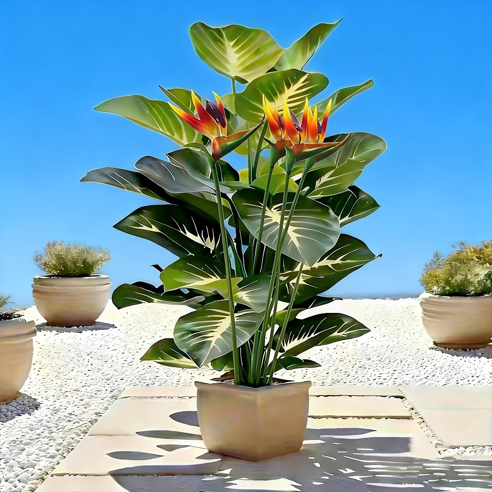 Artificial Bird of Paradise an - Home Office Layout ulasan dan harga