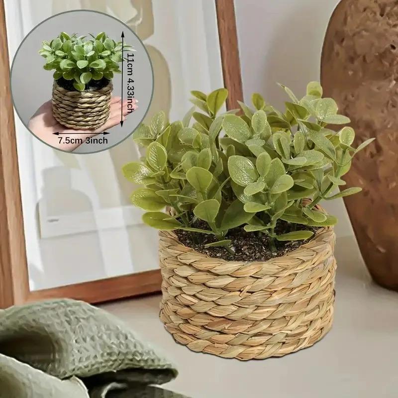 1Pc Potted Plant Small Fake Pl - Home Office Layout ulasan dan harga