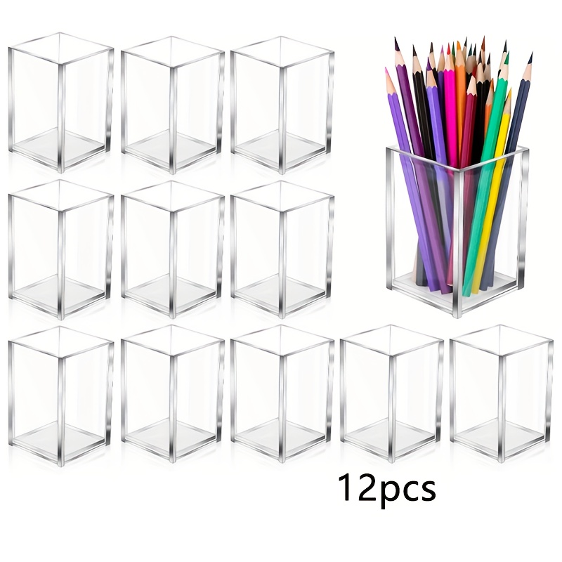 12pcs Clear Acrylic Makeup Bru - Home Office Work Table ulasan dan harga
