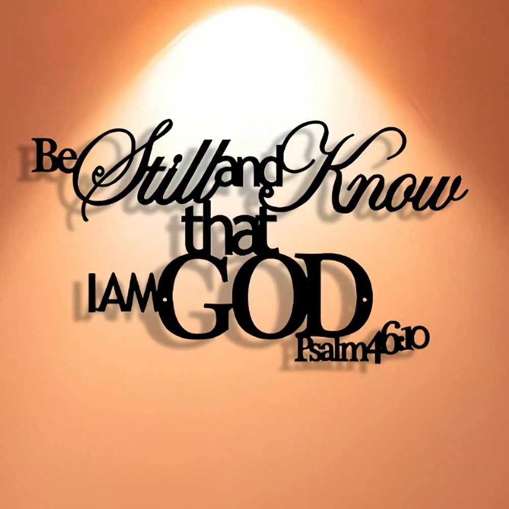 God Word Metal Wall Plaque Chr - Home Office Room Inspiration ulasan dan harga