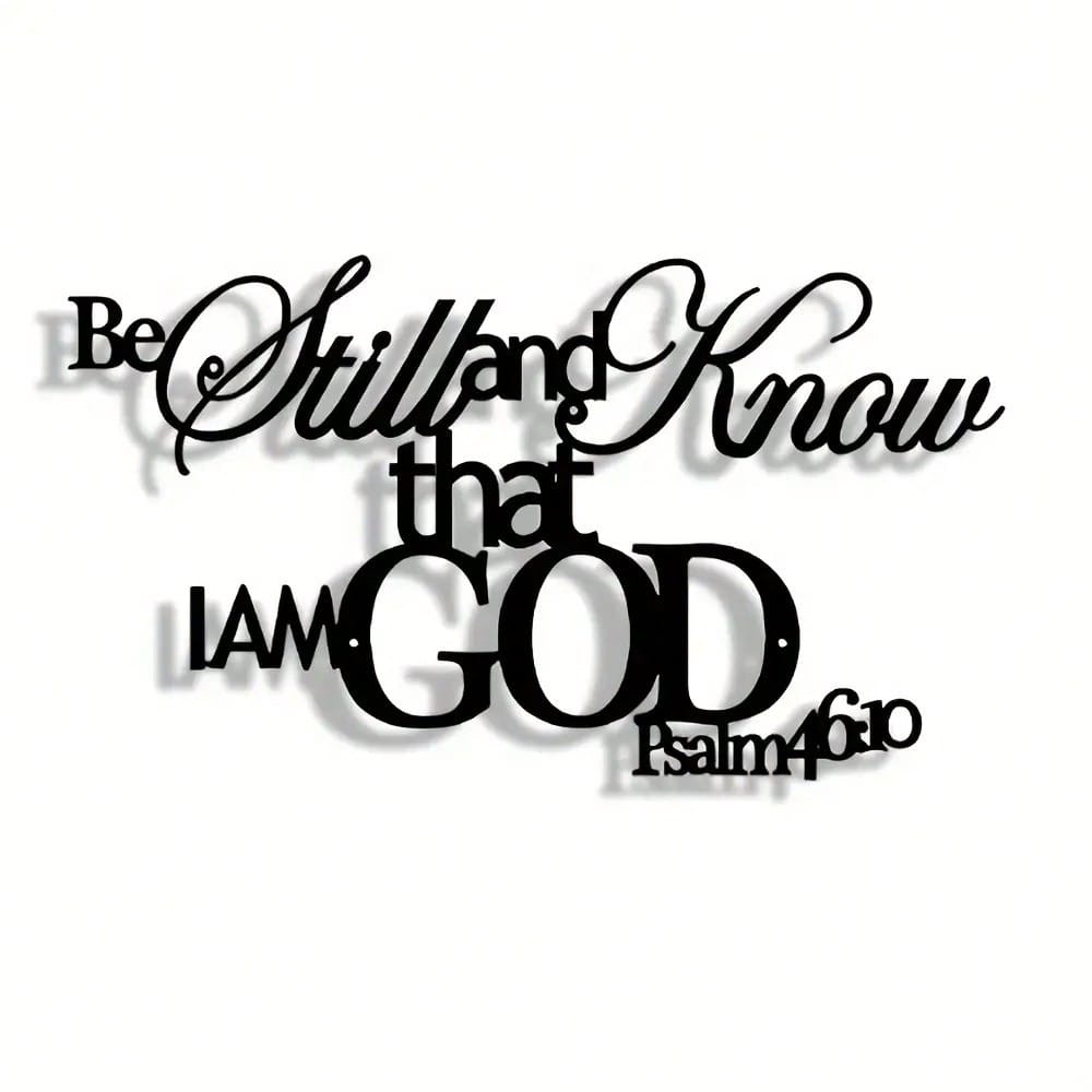 God Word Metal Wall Plaque Chr - Home Office Room Inspiration ulasan dan harga