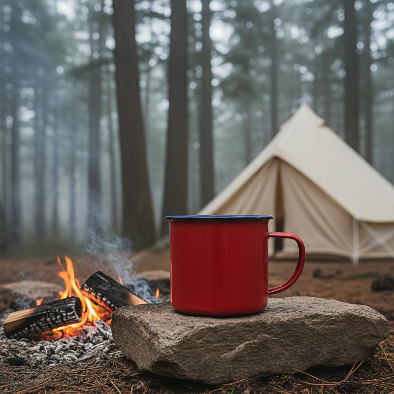 Durable Enamel Drinking Mugs C - Home Office Logo ulasan dan harga