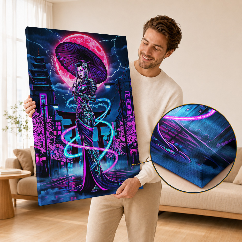 Cyberpunk Canvas Print Poster  - Home Office Or ulasan dan harga
