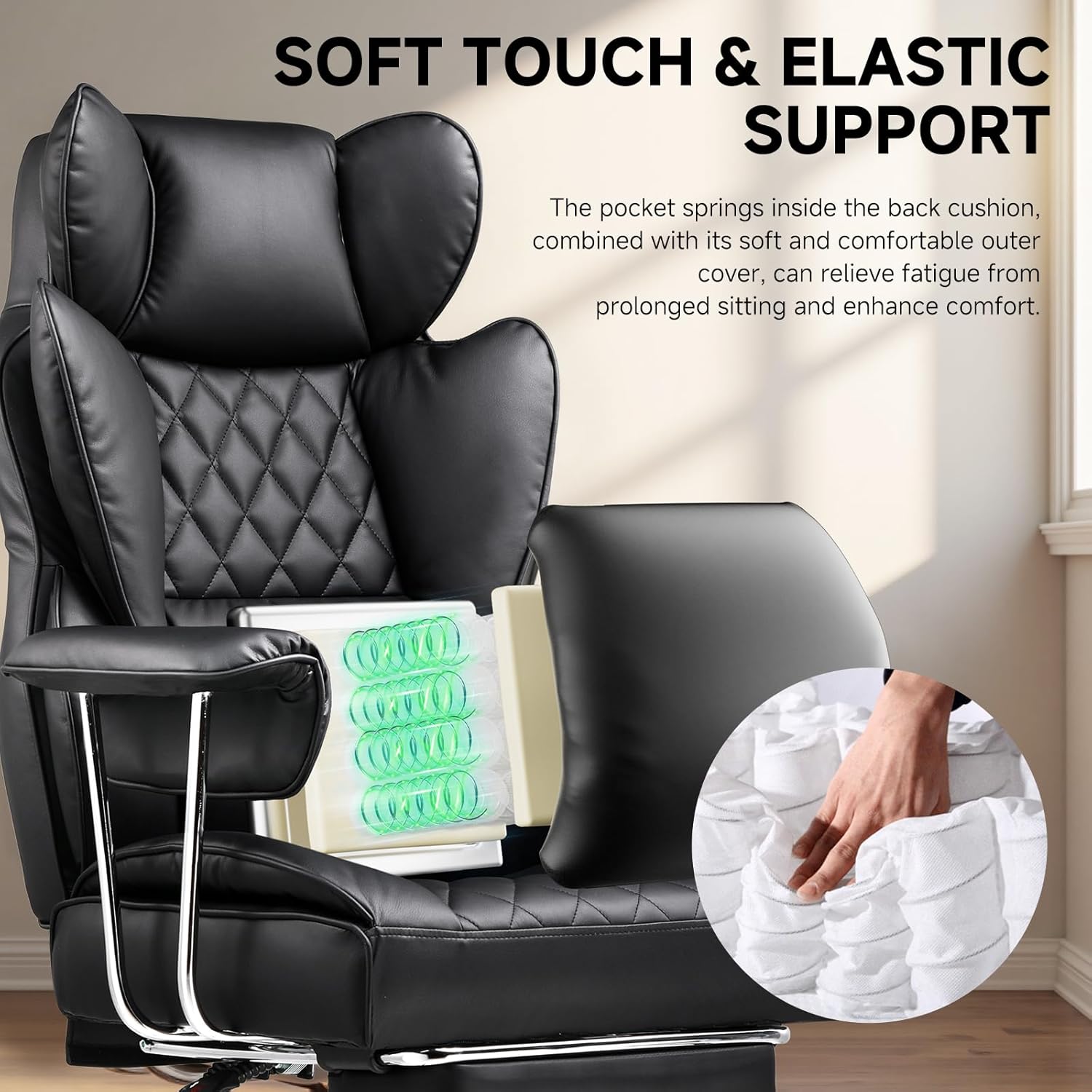 Big and Tall Office Chair with - Ergonomic Office Chair ulasan dan harga