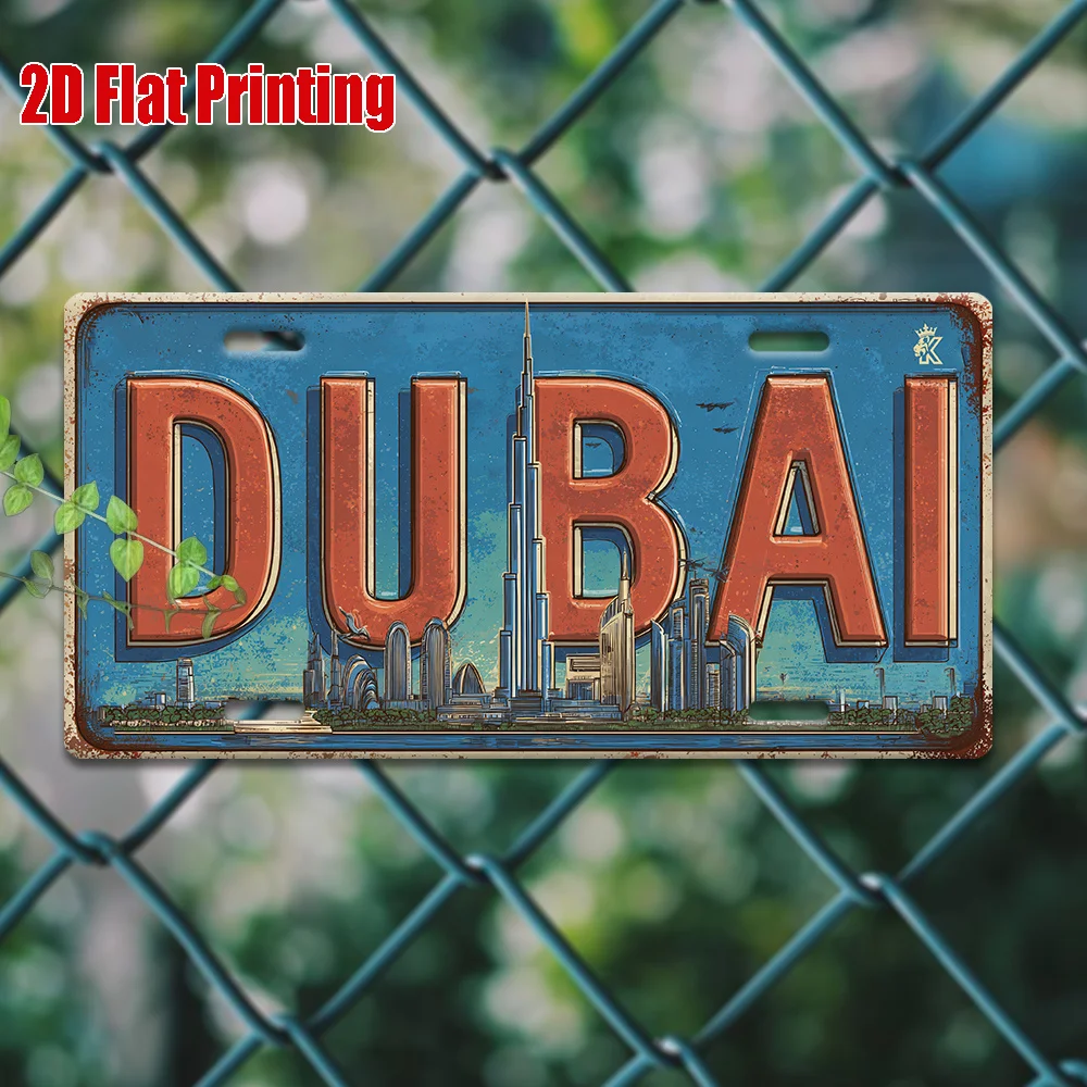 2D Flat Dubai UAE Skyline Vint - Home Office Dubai ulasan dan harga